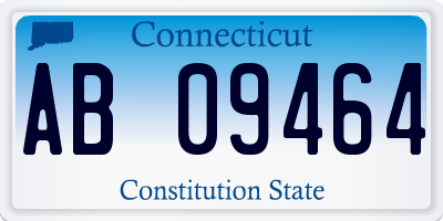 CT license plate AB09464