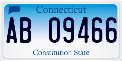 CT license plate AB09466