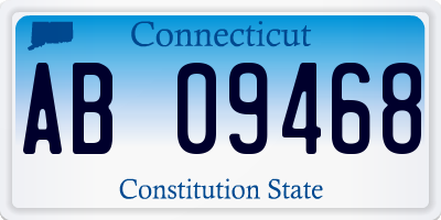 CT license plate AB09468