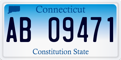 CT license plate AB09471