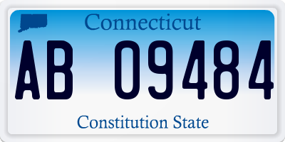 CT license plate AB09484