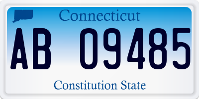 CT license plate AB09485