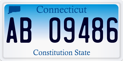 CT license plate AB09486