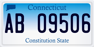CT license plate AB09506