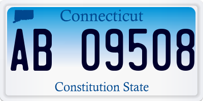 CT license plate AB09508