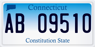 CT license plate AB09510