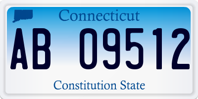 CT license plate AB09512