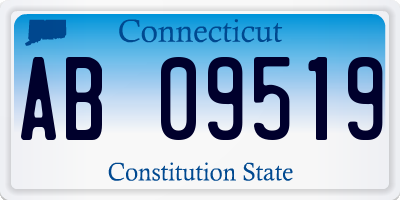 CT license plate AB09519