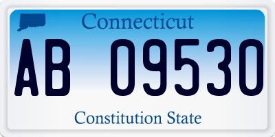 CT license plate AB09530