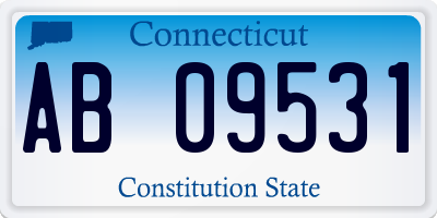 CT license plate AB09531