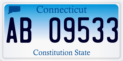 CT license plate AB09533