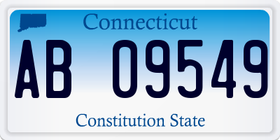 CT license plate AB09549