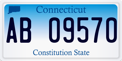 CT license plate AB09570