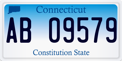 CT license plate AB09579