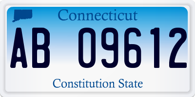 CT license plate AB09612