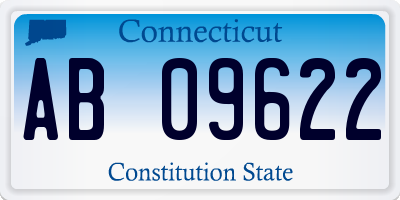 CT license plate AB09622