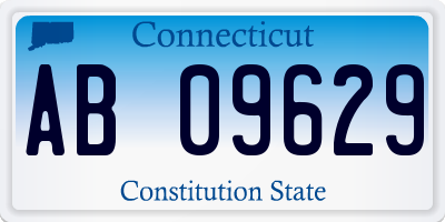 CT license plate AB09629