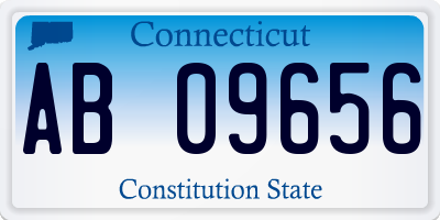 CT license plate AB09656
