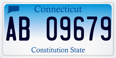 CT license plate AB09679