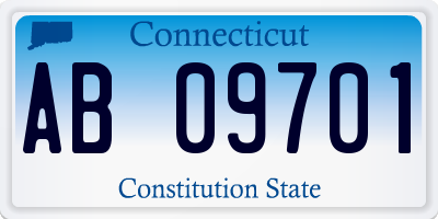 CT license plate AB09701