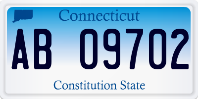 CT license plate AB09702