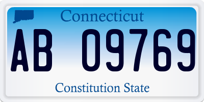 CT license plate AB09769