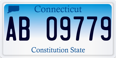 CT license plate AB09779