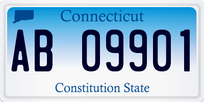 CT license plate AB09901