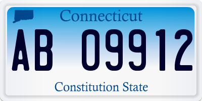 CT license plate AB09912