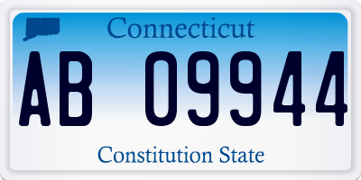 CT license plate AB09944