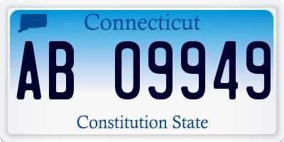 CT license plate AB09949