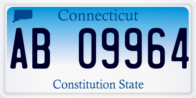 CT license plate AB09964