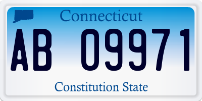 CT license plate AB09971