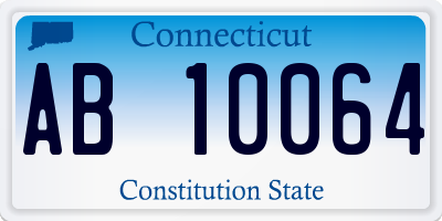 CT license plate AB10064