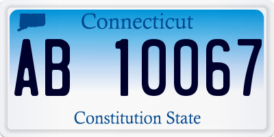 CT license plate AB10067