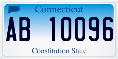 CT license plate AB10096