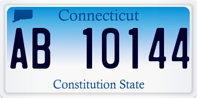 CT license plate AB10144