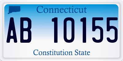 CT license plate AB10155