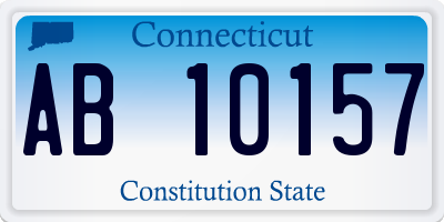 CT license plate AB10157