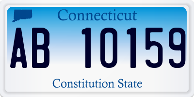 CT license plate AB10159