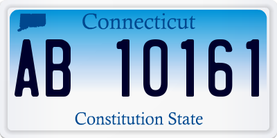 CT license plate AB10161