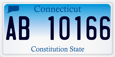 CT license plate AB10166