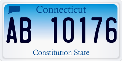 CT license plate AB10176