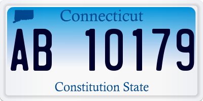 CT license plate AB10179