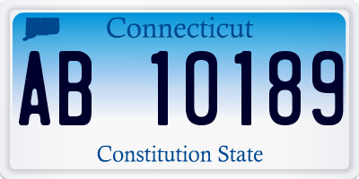 CT license plate AB10189