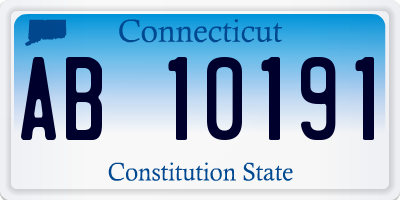 CT license plate AB10191