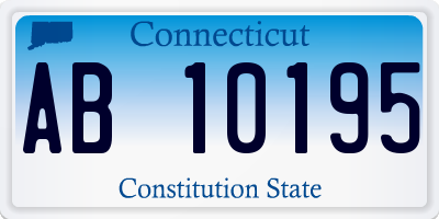 CT license plate AB10195