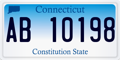 CT license plate AB10198