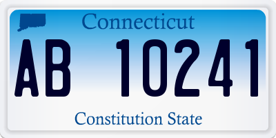 CT license plate AB10241