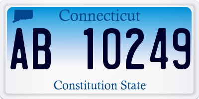 CT license plate AB10249